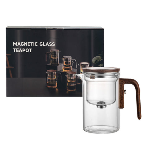 Taza de té de cristal magnético – Diseño elegante, sabor puro