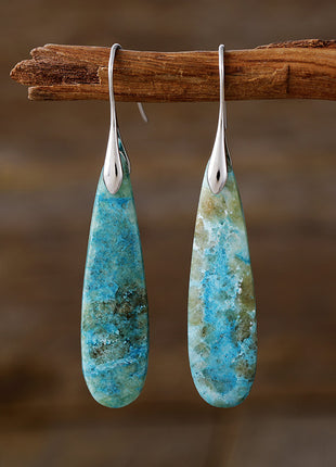 Natural Stone High Quality Luxury Water Drops Earrings