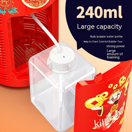 Automatic Bubble Fireworks Machine Toys