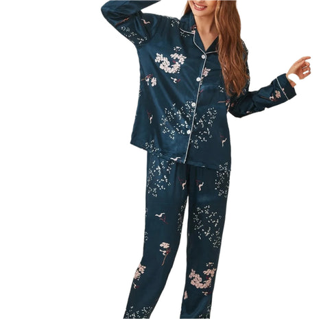 Conjunto de pijama largo sencillo
