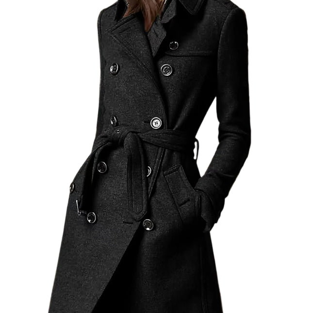 Double Breasted Woolen Coat