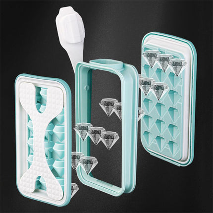 2in1 Portable Silicone Ice Diamond Mold & Water Bottle Creative Curling Summer Kitchen Gadgets