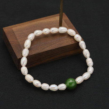 Pulsera de perlas naturales