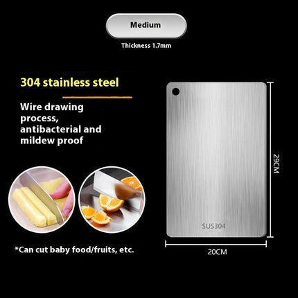Double-sided 304 Stainless Steel Cutting Board