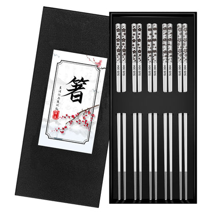 304 Stainless Steel Chopsticks Square Sets