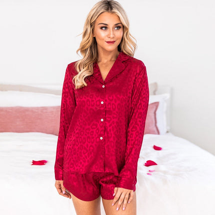 Long Sleeve Shorts Pyjamas Set