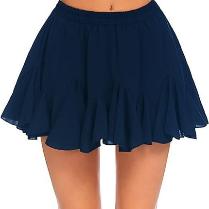 A- Line High Waist Pleated Mini Skirt