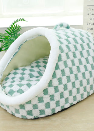 Semi-enclosed Pet House Bed Thick & Warm Four Seasons Universal