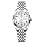 Silver Case White Steel Strip