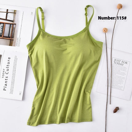 Modal Long Sling Vest Inner Wear-free Bra Top