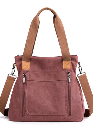 Women Canvas Tote Bag – Large Capacity Shoulder Bag