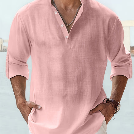 Long-sleeved Breathable Button-down Shirt