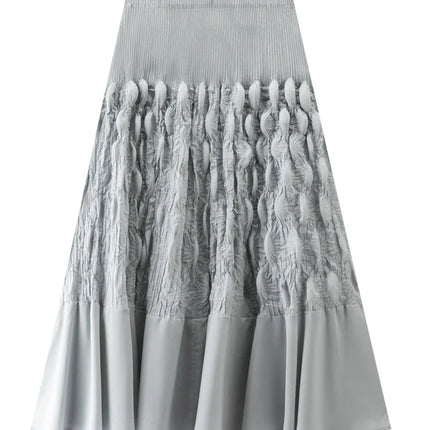 Designed Slimming Graceful Pleated Skirt