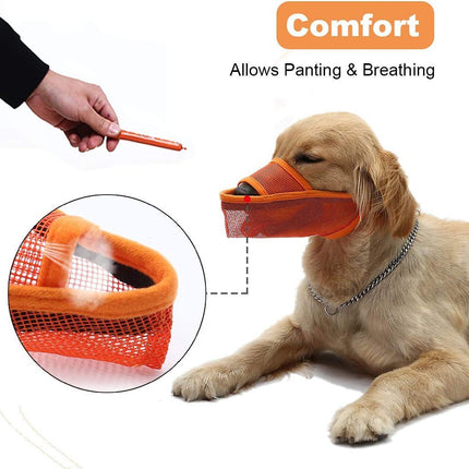 Breathable Mesh Muzzle For Dogs Anti-bite Anti-barking Anti-eating Anti-barking For Large Medium And Small Dogs