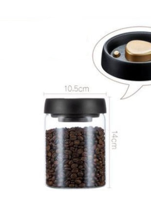 Vacuum Airtight Sealed Glass Jar for Coffee Beans Canister Kitchen Food Grains Candy Keep Fresh and Good