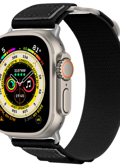 Nylon Woven Leather Watch Band for Apple Watch