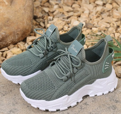 Fly Knit Mesh Thin Breathable Sports Shoes