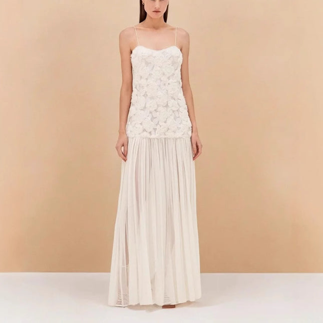 Three-dimensional Flowers Dress