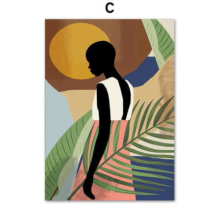 Abstract African Women 60 X 100 cm