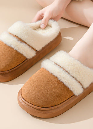 Warm Cotton Slippers – Plush Velvet Comfort for Winter Days