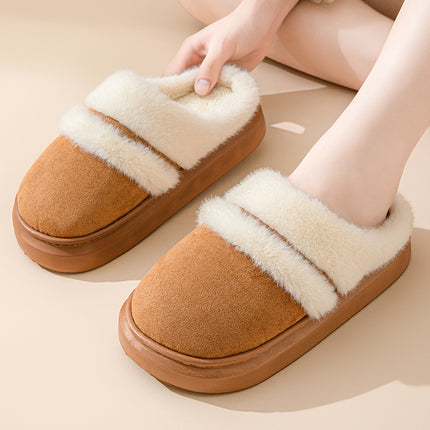 Warm Cotton Slippers – Plush Velvet Comfort for Winter Days