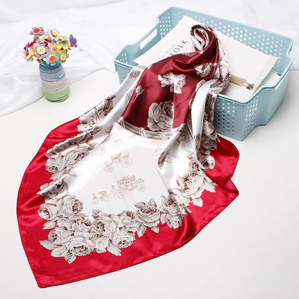 High-end Versatile Vintage Printed Workplace Scarf