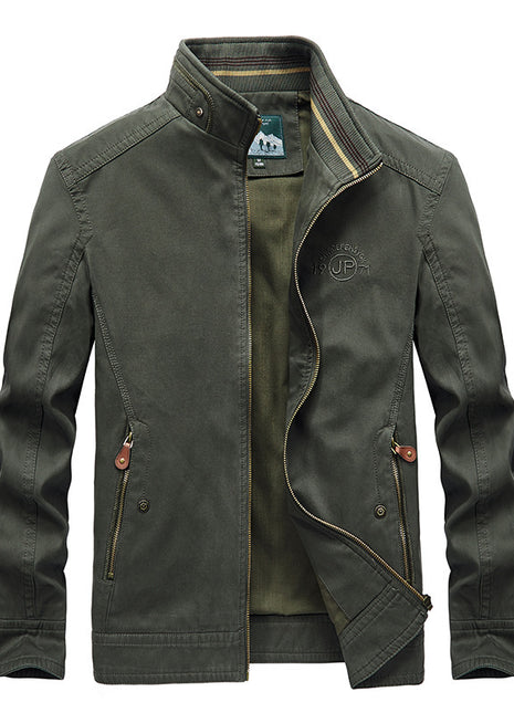 Chaqueta informal con cuello alto