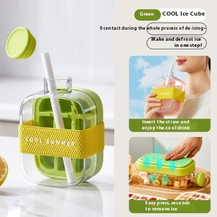 One-Click Moulding Cooling Cup Straw Included