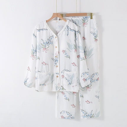 Collarless Cotton Pyjamas