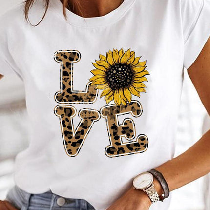 Crew Neck Casual Printed T-shirt