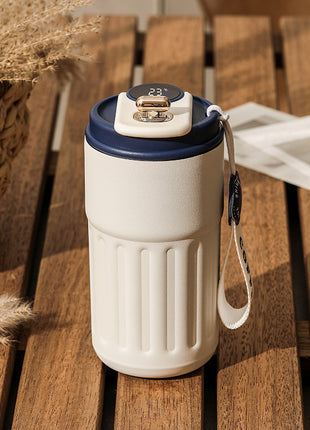 スマートデジタル保温ボトル – ステンレス製保温コーヒーマグ (450ml)
