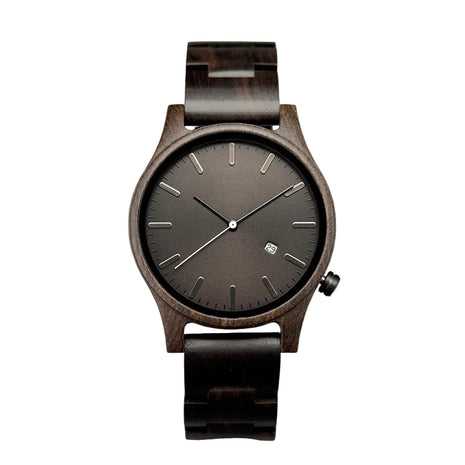 Unisex Natural Wood Quartz Watch – Minimalist Pointer Timepiece