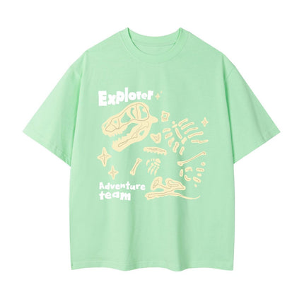 Dinosaur Printed Double Yarn Cotton