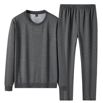 Spring And Autumn No Metal No Drawstring No Pocket Suit Casual Sweatshirt Trousers