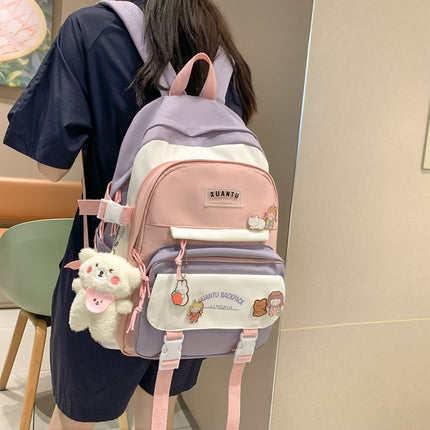 Korean Style Fashion All-match Large Capacity Backpack Set