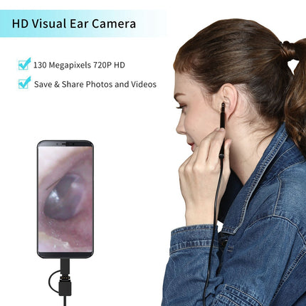 3 in 1 Ear Cleaning Endoscope with Mini HD Camera & Cleaning Set