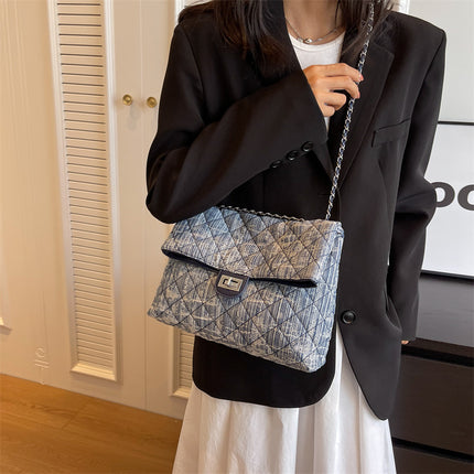 Personality Distressed Chain Handbag