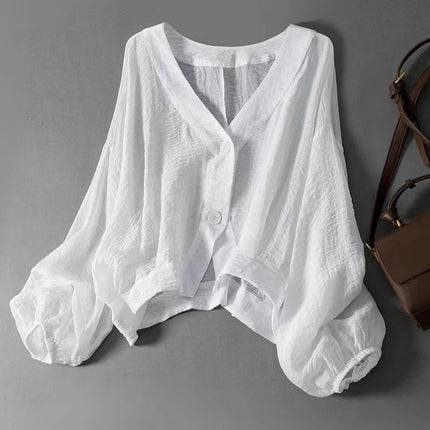 Loose-fitting Lightweight Thin Short Shirt