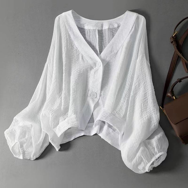 Loose-fitting Lightweight Thin Short Shirt