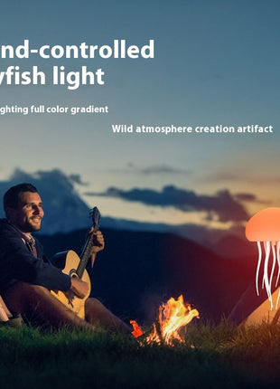 مصباح ليلي LED على شكل قنديل بحر محمول