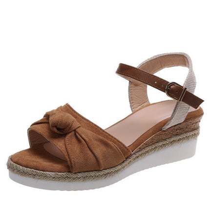 Bow Platform Sandals