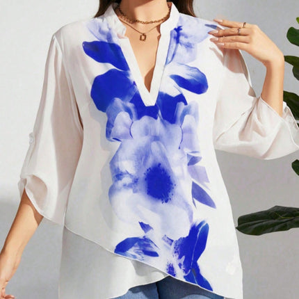 Plus Size Loose Elegant Shirt