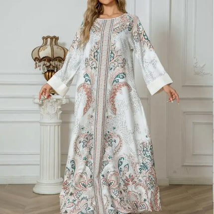 Elegant Floral Long Sleeve Dress
