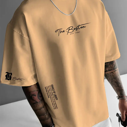 Round Neck Loose Casual Short Sleeve