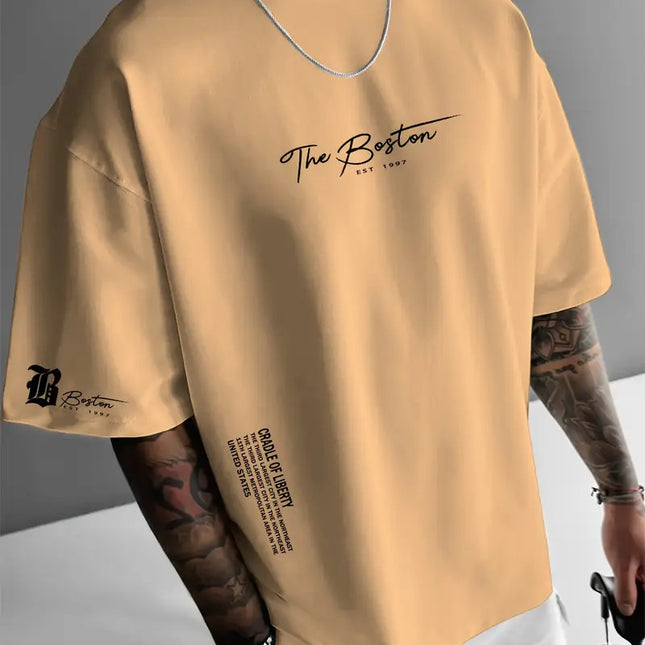 Round Neck Loose Casual Short Sleeve