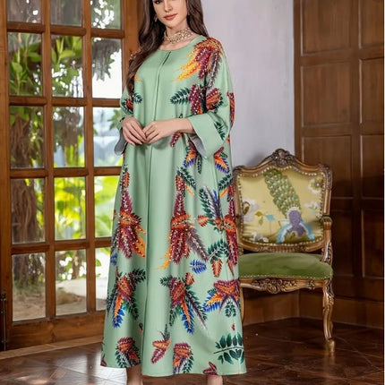 Light Green Long Sleeve Dress