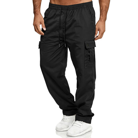 Men’s Loose Fit Straight-Leg Workwear Pants – Outdoor Utility Trousers