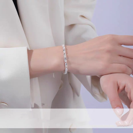 Pulsera de lujo de plata de alta calidad