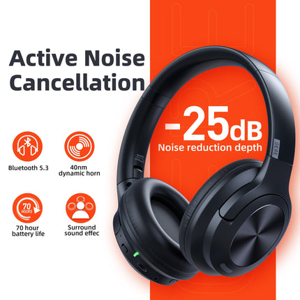 ANC Gaming Wireless Bluetooth Headset with Active Noise Cancellation