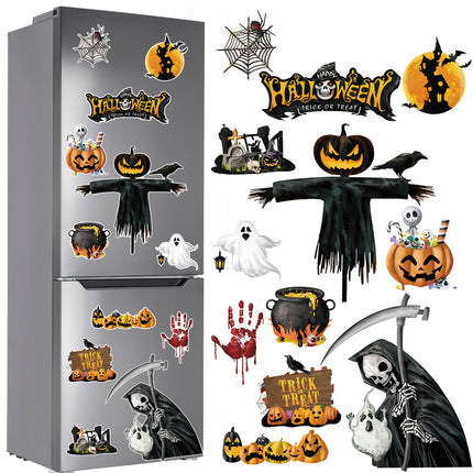 Halloween Magnetic Suction Fridge Stickers Set
